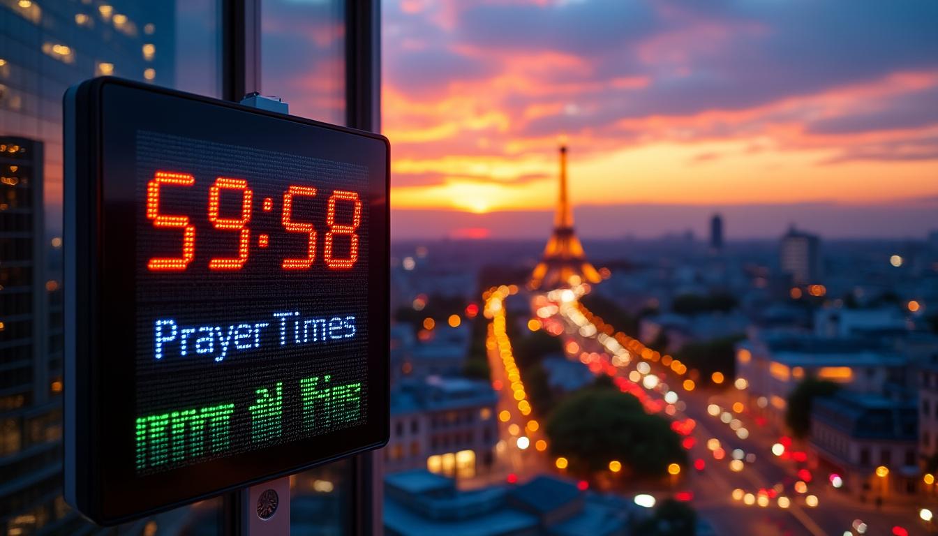 découvrez le guide complet des horaires de prière à paris pour l'année 2026, avec des informations précises et mises à jour pour faciliter votre pratique quotidienne.