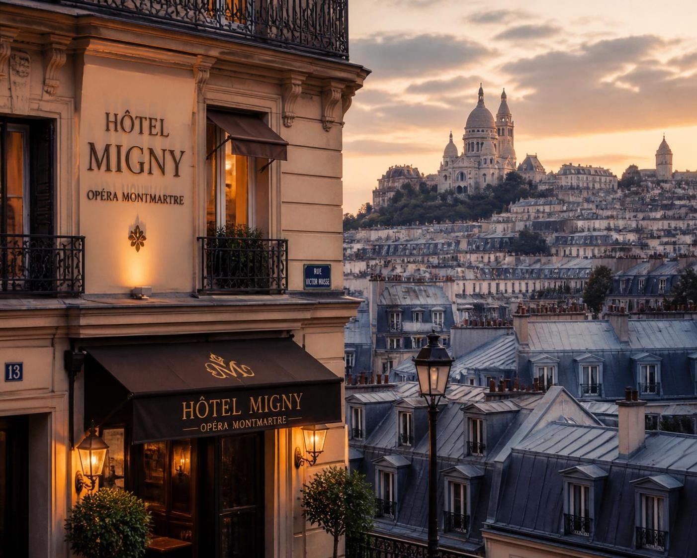 découvrez l'hôtel migny opéra montmartre, un lieu charmant et confortable pour un séjour inoubliable au cœur de paris, proche des attractions emblématiques et de la culture parisienne.