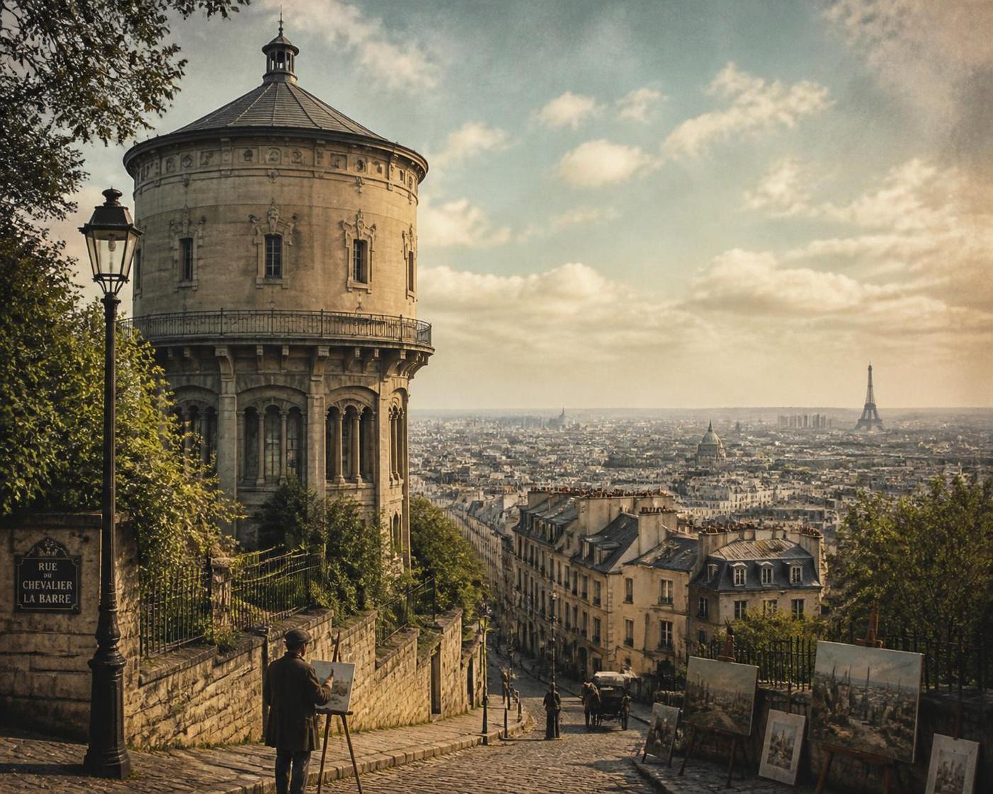 explorez le château d'eau de montmartre, un monument chargé d'histoire. découvrez ses secrets et curiosités qui font de cet édifice un site unique à paris.
