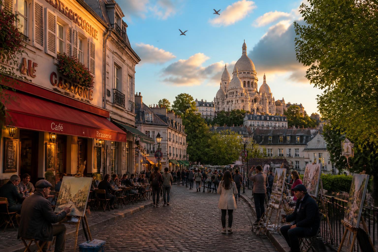 découvrez montmartre, le quartier emblématique de paris, grâce à notre guide complet. explorez ses rues pittoresques, ses monuments célèbres et son ambiance unique.