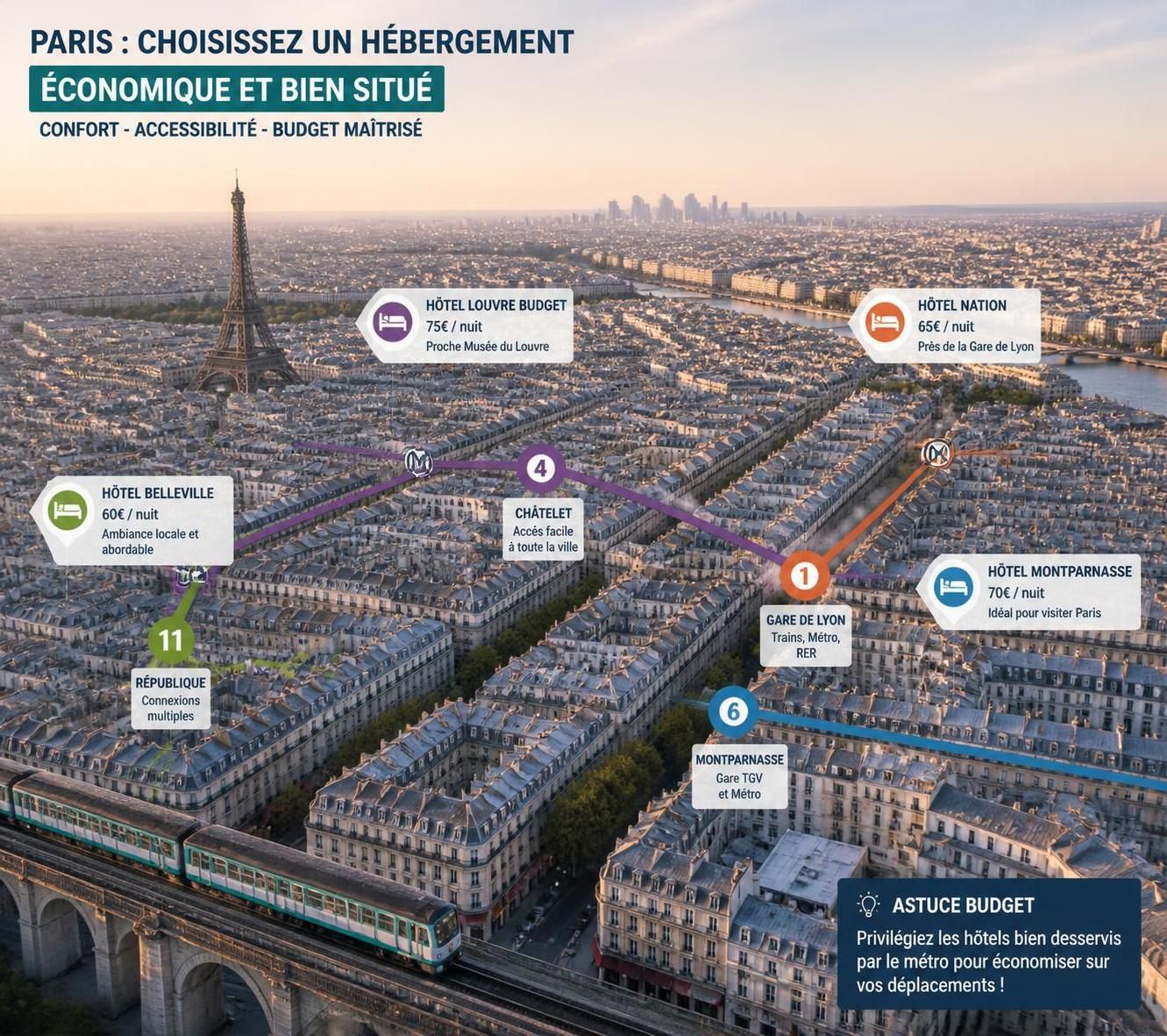 découvrez où trouver des hôtels pas chers à paris en 2026 pour un séjour abordable et confortable au cœur de la capitale française.
